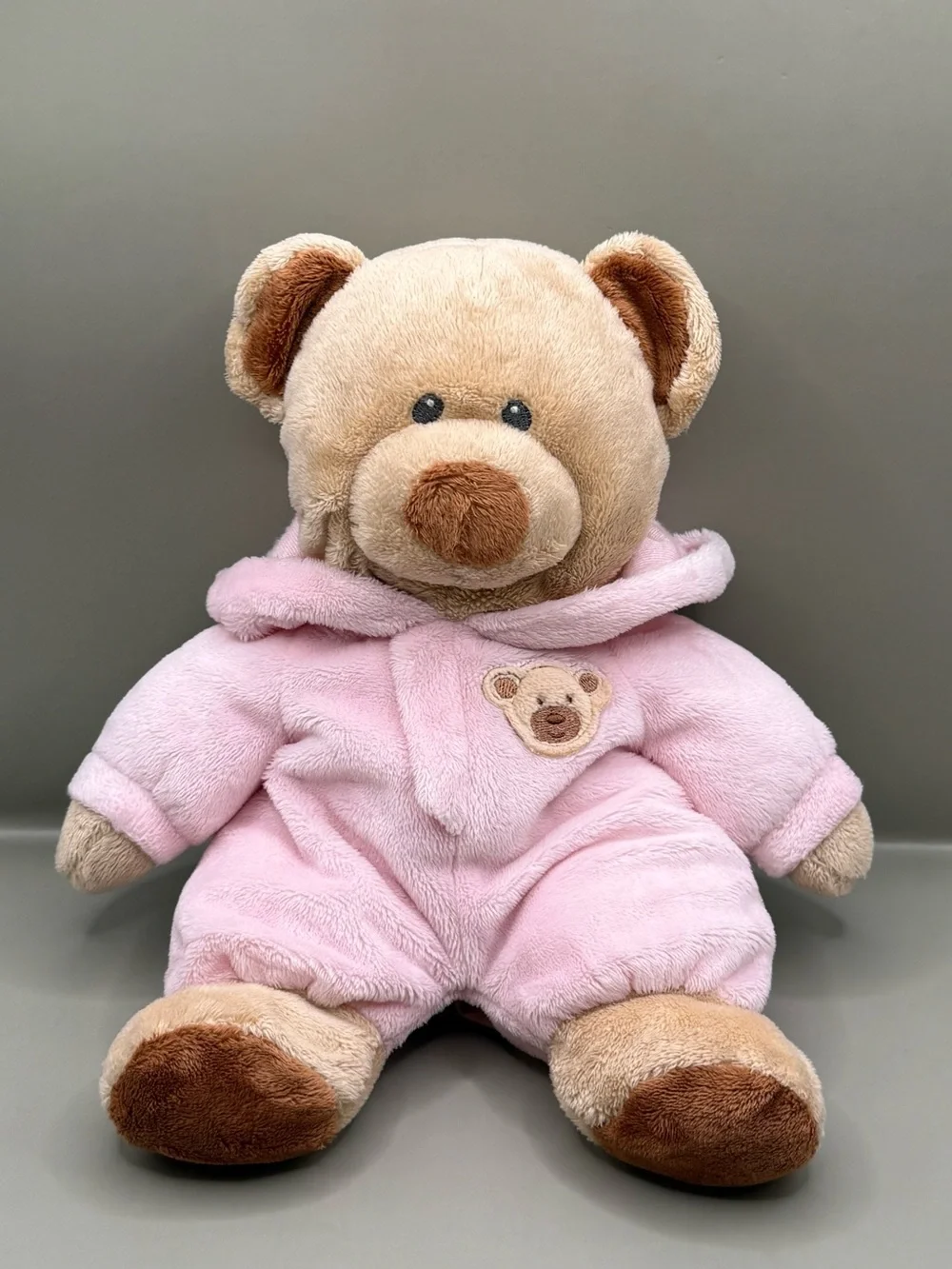 Ty Pluffies PJ Bear Tylux Plush Stuffed Animal Baby Lovey